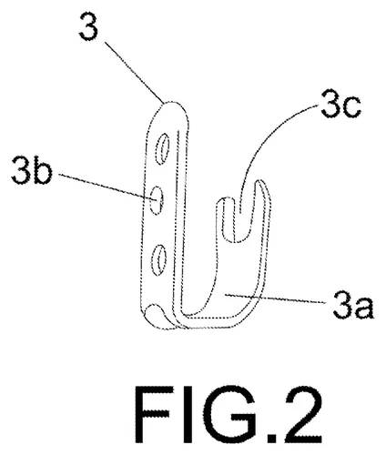 Figura 2 del modelo de utilidad: soporte de pared